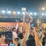 सोलापूरचा महेंद्र ‘हिंद केसरी’; थारसह पटकावली चांदीची गदा, पुण्याचा पृथ्वीराज उपविजेता…..